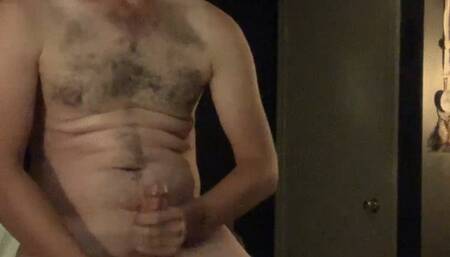 Solo jerk off big cumshot from big cock