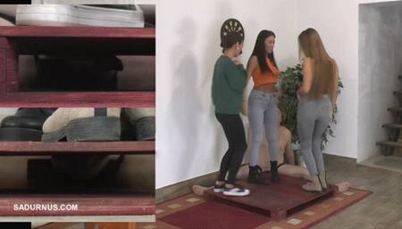 Mistresses party on the slave's cock and balls wmv