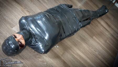 Mummified Bella Sucks on Huge Dirty Panties as a Helplessly Cocooned Captive with Bella Madysin - 720