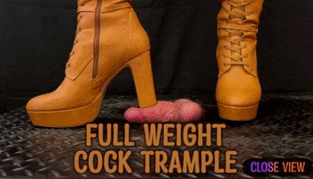 Full Weight Cock CBT, Bootjob, Cock Trample in Leather Brown Boots with TamyStarly - (Close Version) - Ballbusting, Bootjob, CBT, Heeljob, Femdom, Shoejob, Ball Stomping, Foot Fetish Domination, Footjob, Cock Board, Crush, Trampling