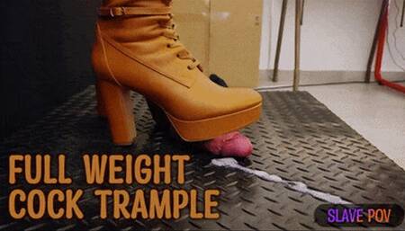 Full Weight Cock CBT, Bootjob, Cock Trample in Leather Brown Boots with TamyStarly - (Slave POV Version) - Ballbusting, Bootjob, CBT, Heeljob, Femdom, Shoejob, Ball Stomping, Foot Fetish Domination, Footjob, Cock Board, Crush, Trampling