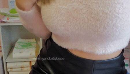 Your Mommy-Wife Changes Your Messy Diaper