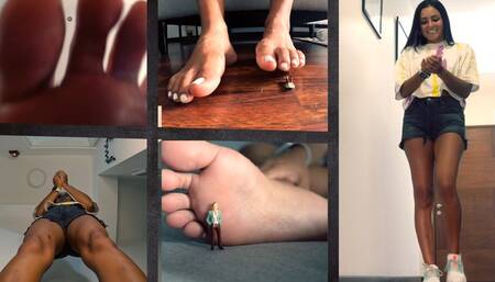 Your Biggest Fan - Giantess Enola Shrunk her favorite start and makes him smells her feet!
