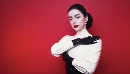 Teasing sounds of latex clothes (4K)