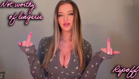 Not worthy of lingerie - Ripoff