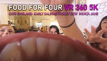 Honey Kate Indica & Karly - Food for FOUR - VR 360 5K