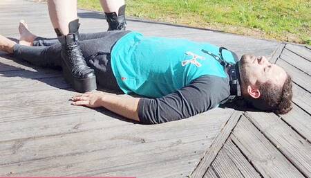 Stomping in the woods