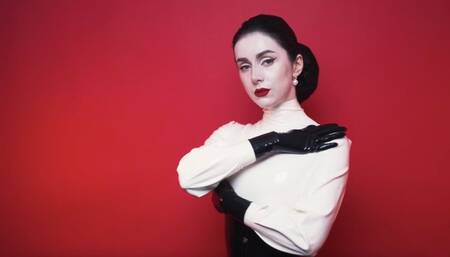 Teasing sounds of latex clothes (1080p)