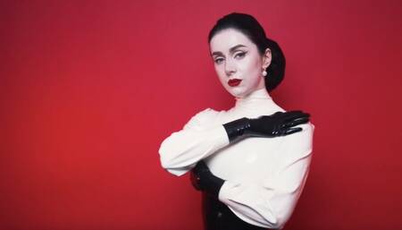 Teasing sounds of latex clothes (720p)