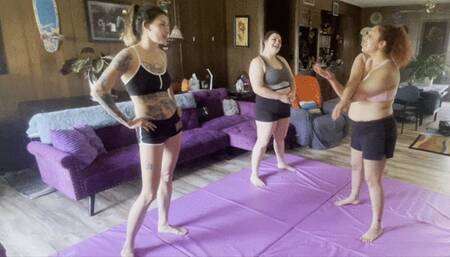 Yoga Stretches turn into Wedgies