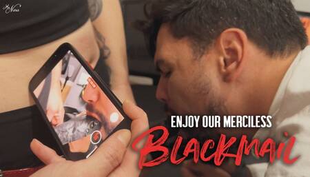 Nara and Mel Fire blackmail and turn their boss into a office slut (720 EN-sub)