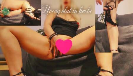 Horny slut in heels