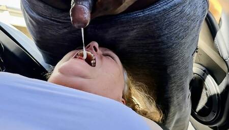 Woman Given Food & Lots Of Cum In Mouth (Role Playing) (husband & Wife)