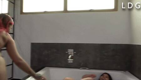 Adriana Lifting And Kissing Fat Lupe