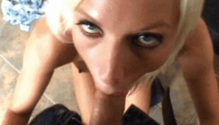 327 - Rapacious Blonde Gives Her Head before Being Fucked Doggystyle (WMV SD)