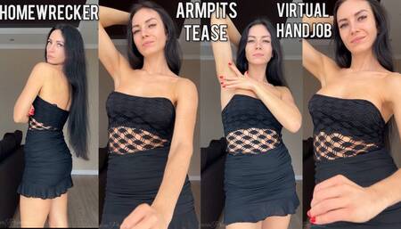 Homewrecker armpits tease & handjob