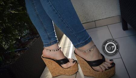 cork platform wedges