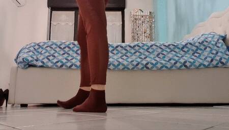 wearing some high heels a lot of sprains so I need a massage