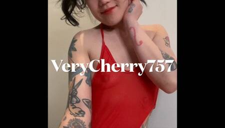 Red Mesh in Pigtails