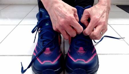 Lacing Up Trail Sneakers