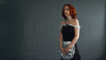 Casting a new maid in a vacuum bag