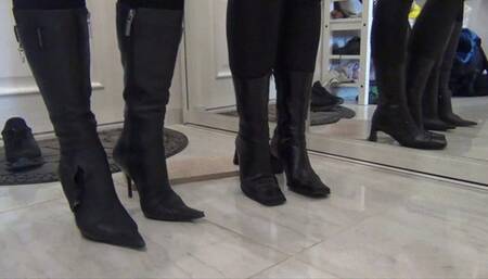 Hard heels tapping and toe wiggling 34