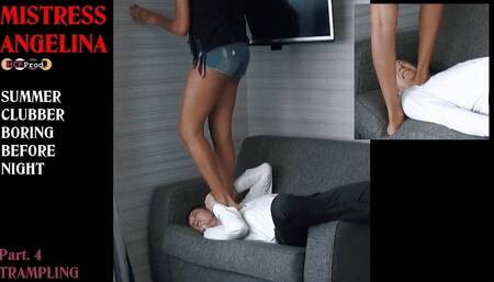 YOUNG EBONY BRAT TRAMPLES the room service guy (PART 4) HD