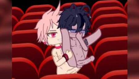 my friend dairen fucks me (Noah) in his cinema he destroys my ass