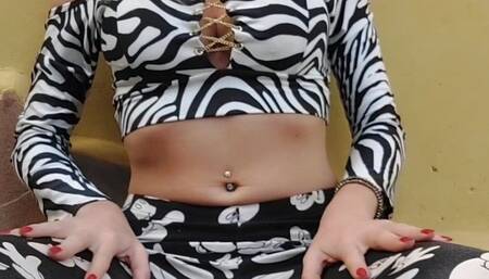 Smoking outside with dominant charisma