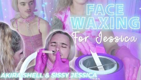 Face Waxing Jessica 4k