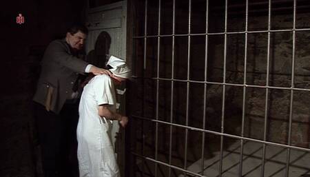 Humiliated nurse cleans the toilet with her bra and tits