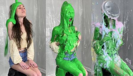 Marsha Is Gunged and Pied in Her Summer Outfit