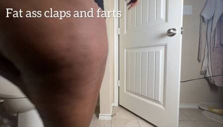 Big Butt Ebony Clapping and farting for you - ebonybooty49