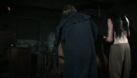 A witch shows what her cunt can take by using a rosary