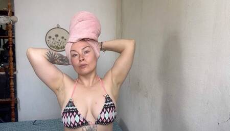 wrapping my hair in a towel wmv