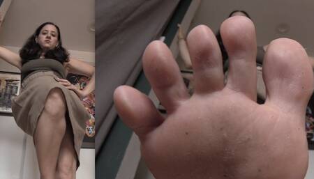 SHRUNKEN STUDENT - Giantess POV, Foot Fetish, Dirty Feet, Foot Domination - WMV