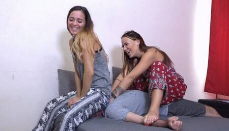 VALENTINA And ANGELINA - MERCILESS Facesitting In Arab Youga Pants 720p