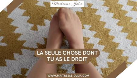 The Only Thing You're Allowed To Do - Jerking Off and Being At My Feet - Mistress Julia