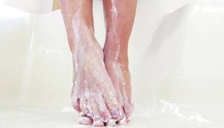 ASMR Close-Up Whipped Cream And Foot Fetish!!!