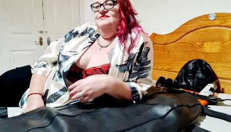 Waiting for my victim!! BBW domination,BBW bondage,amateur,man in Bondage,male bondage,sleep sack,man tied up,backboard,neoprene sleepsack,strapped down
