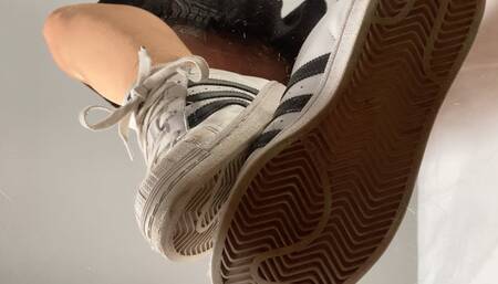 A Crushing Dream in Adidas Superstars - egg and cinnamon rolls crush, POV and underglass views - HD