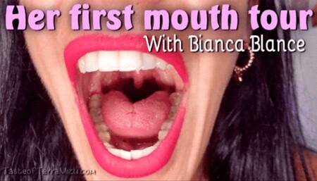 Her First Mouth Tour - Bianca Blance - HD 720 WMV