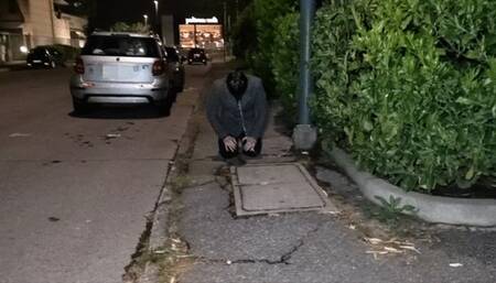 Night out with the slave on a leash - Una serata con lo slave al guinzaglio