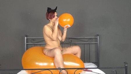 topless girl blow to pop