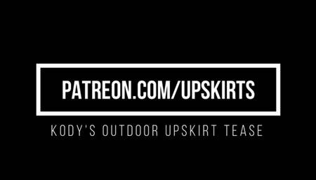 Kody Outdoor Upskirt Tease