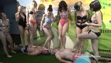 GEA DOMINA - Villa of the Dominatriex - Trampling at the poolside (Mobile)