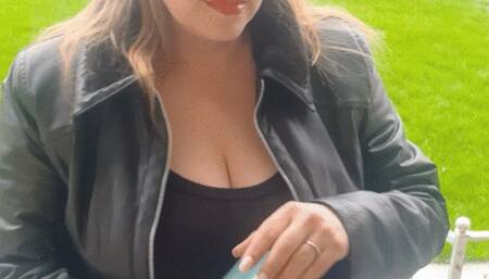 White cigarette smoking in leather