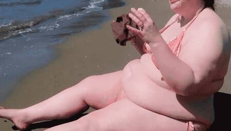 BBW lets it all hang out on the Beach (480 MKV)