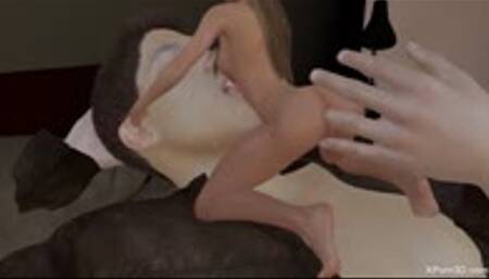 GIANT Man Fucking a Hot Teen - Handjob & Blowjob - Pussy Licking - FOOT Fetish - 3D Hentai - Full HD MP4 1080p