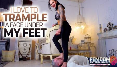 I love flattening slave faces under my feet ( Foot Domination with Lady JoJo ) - FULL HD MP4